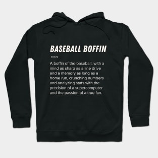 sarcastic fake dictionary entries for baseball lovers baseball boffin Hoodie